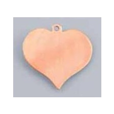 Copper Silhouette Heart 27 x 27mm