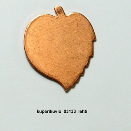 Copper Silhouette Leaf 33 x 38mm